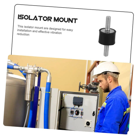 Vibration Isolator Mounts With Studs For Fitness Equipment Air Conditioning And Compressors Quiet Shock Absorbers For Stable Operation And Reduced Noise No Fuss Setup Easy Installation Heavy Duty Design, studded rubber isolator