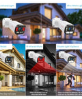 Heavy Duty 16 Channel 4K Security Camera With Motorized Zoom Lens And Zero Lux Exir Night Vision AI Autofocus in day, IR and surveillance modes.
