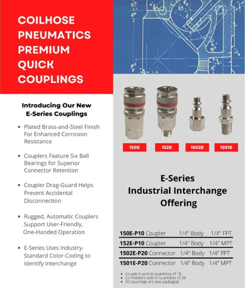 Beefy 12 Piece Air Hose Fitting Kit With 1/4 Inch NPT Quick Disconnects, Heavy Duty Brass And Steel Finish, on display