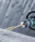 Quarter Inch Ring Magnet Bit Holder For Screwdrivers 887 4 RR SB Magnetic Bit Retainer attached to a power drill