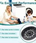Black 9.45 Inch Washer Rotor Replacement For Kenmore And Whirlpool Machines W10006482 W10915701 Motor Rotor Washing Machine Assembly No Fuss Install Durable OEM Alternative, black washer rotor
