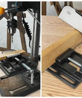 Heavy Duty Drill Press Vise For Bench Table Clamp, 3 Inch Jaw, 3.2 Inch Opening, 3.1 Inch Jaw Width, All American Tough As Nails Precision Grip For Drill Press Tables, Ideal For DIY Projects And Precise Drilling clamping wood for drilling and sawing