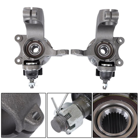 Front Driver And Passenger Side Wheel Hub Bearing Steering Knuckle Assembly Replacement For Transit Connect 2010 2011 2012 2013