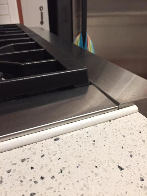 Ultra Flexible Quarter Inch By Quarter Inch Quarter Round Trim 8 Ft Long Polyurethane Paintable And Stainable Tiny Profile on countertop edge