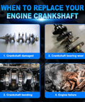 Signs of wear in 2.4L Engine Crankshaft And Bearings Kit For Hyundai Sonata Santa Fe Tucson And Kia Optima Sportage Sorento Forte