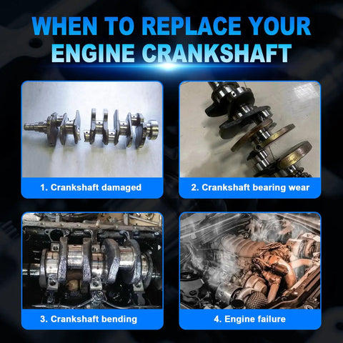 Signs of wear in 2.4L Engine Crankshaft And Bearings Kit For Hyundai Sonata Santa Fe Tucson And Kia Optima Sportage Sorento Forte