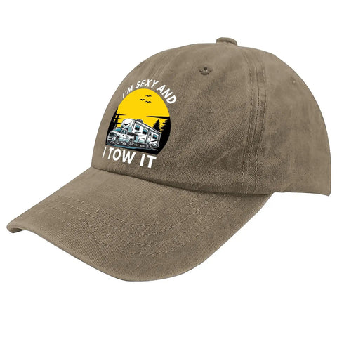 Funny Vintage RV Camping Hat For Men Tow It Style Cap For Outdoor Adventure Great For Truck And Camper Fans Lightweight Strapback