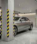 Tough Shop Gear Wall Corner Guards With Zero Hassle Self Adhesive Nbr Foam Edge Protectors Yellow Black Warning Tape in garage setting.