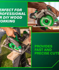 Go To 18V MultiVolt Cordless Circular Saw With 7 1/4 Inch Blade High Torque Lightweight Build Cuts Up To 200 2x4s