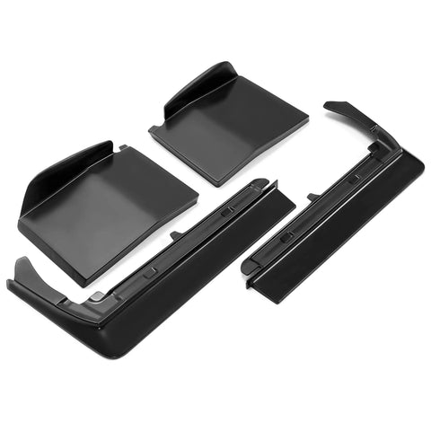 Cadillac Seville Front Bumper Filler 4 pieces black plastic fits 1980 1981 1982 1983 1984 1985 restore gap repair damaged bumper
