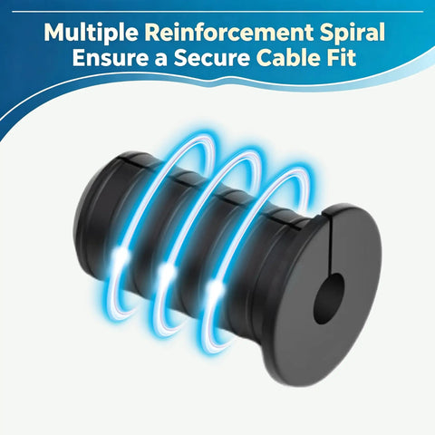 4 Pack 3/4 Inch Starlink Cable Grommets Silicone Wall Pass Through Kit For Clean Cable Routing And Clutter-free Setup With High Durability black silicone spiral cable grommet