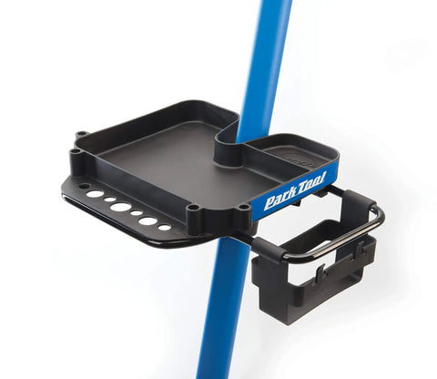 106 Bicycle Repair Stand Work Tray With Lube Holder And Setup-Friendly Bag Tab System For PCS Stands, Ready For 106AC Collar.