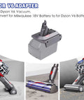 V6 Dyson Battery Adapter For Milwaukee 18V Battery M18 To Dyson V6 Converter with vacuum cleaner attachments