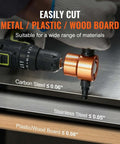 Double Head Sheet Metal Nibbler Cutter Drill Attachment With 360 Degree Cutting And Extra Punch Die for metal, plastic, wood durability