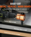 Double Head Sheet Metal Nibbler Cutter Drill Bit Attachment With Extra Punch And Die for cutting metal and wood with electric drill.