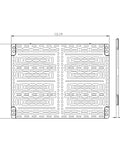 Rock Solid 10 Inch Universal Mounting Plate with Heavy Duty Ratchet Clamps, 10x13.19 inches, durable material, detailed design.