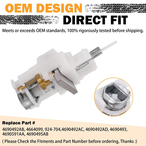 Ignition Switch Actuator Pin Kit Replacement for Jeep Wrangler 1997 2006 Liberty 2002 2007 Grand Cherokee 1999 2004 Dodge Neon and Chrysler PT Cruiser No-Start Fix Replaces 4690492AB 924-704 4664099 OEM design