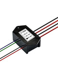 8Amp DC24V Latching Relay Module With Power Off Memory, DPST 1NO 1NC For Reliable Auto Control, Industrial Projects And Home Automation, Keeps Output State Even When Power Drops, black wired module