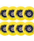 Inline Skate Wheels 85A 72mm And 76mm Set For Outdoors And Indoors Tough As Nails PU Wheels With Smooth Bearings Luggage Replacement Wheels 8 Pack