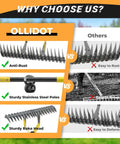Comparison of 19-Tine Thatch Rake With Adjustable Head Angle And 55 Inch Steel Handle for Lawn Care against standard rake options