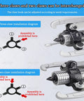 Installation diagrams for three and two claws of the Rig Ready Split Hydraulic Gear Puller Kit With Remote Manual Pump.