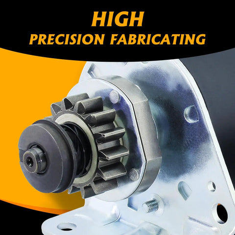 Close-up of Beefed-Up Steel Gear Starter Replacement 14-Tooth Plug And Play For 12-19.5 HP Lawn Tractors And Mowers