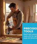Man using All In One 420 Piece Drywall Anchors Kit With Self Drilling Metal Plugs Holds Up To 80 Lb in wood workshop