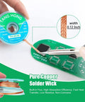 No Mess No Clean Solder Flux Paste And Desoldering Wick Braid Kit For DIY Electronics Repair 5ml Flux 10ft Desolder Wick RoHS