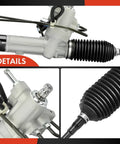 Close-up view of steering rack and pinion with EVO electronic variable orifice for Nissan Maxima 2009-2014, includes tie rods and dust boots.