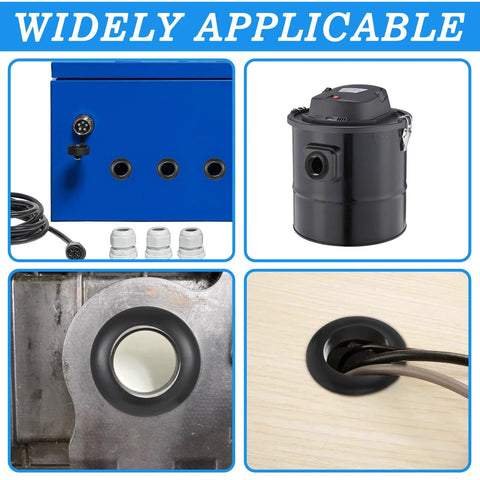 10 Pack Versatile Rubber Grommets 1 Inch ID 25mm Wire Hole Grommets in home and industrial applications