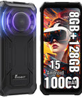 Ultra Rugged Unlocked Android 15 Powerhouse Packed With Massive 10000mAh Battery And Kickass 128dB Speaker Ironclad Waterproof Cellphone featuring a vibrant display and rugged design.