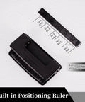Beast Of A Two Hole Paper Punch One Quarter Inch Low Effort Double Hole Punch for A4 A5 B5, black punch with positioning ruler