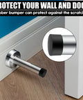 10 Pack Built Tough Heavy Duty 3.7 Inch Door Stopper Made From 304 Stainless Steel With Rubber Tips Wall Mounted Wall Protector