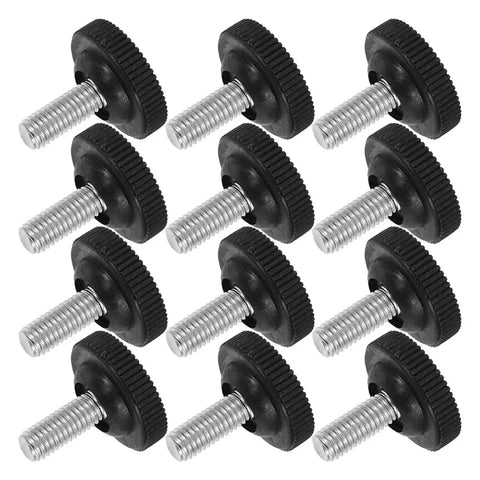 Heavy Duty Furniture Levelers Set 30 Pcs Adjustable Screw Feet For Leveling Uneven Floors Non Slip Nylon Base Reduces Wobble Shake And Noise Durable Floor Protectors For Chairs Tables Desks Easy Install, 30 black screw-in levelers