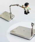 Stainless Steel Stop Motion Rig Arm With Five Flexible Joints For Smooth Animated Shots CNC Machined Armature Support Tool For Hobbyists And Studios Pro Grade Rig Holds Up To 280g with base and figure
