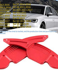 Two Piece Aluminum Alloy Shift Paddle Extensions For Audi A3 A4L 2013 2016 And A5 2012 2016 Bright Red Interior Accent Upgrade