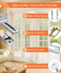 Bifold Closet Door Track Replacement Kit with pivots, guide wheel, brackets, for 48 inch system in bedroom or laundry room