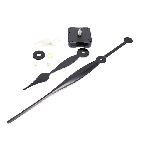 High Torque Quartz Clock Movement Replacement Parts With 350 mm Long Spade Hands, Heavy Duty, Long Shaft Design, Fits 4 To 8 mm Clock Panels, Great DIY Wall Clock Upgrade