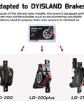 All Hydraulic Disc Brake Bleed Kit With Mineral Oil Gloves Syringes And Installation Tools For Quick Pro Grade Bleed Of Your Hydraulic Brakes On Any Caliper displayed with LD-200, LD-200plus, and LD-210 calipers.