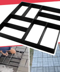 Reusable Concrete Molds For Walkways And Patios 15.7 By 15.7 By 1.57 Inch Path Maker With 8 Grid Stone Molds in use