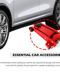 16 Piece Floor Jack Sealing Kit With O Rings And Oil Filler Plug, 3 Ton Hydraulic Jack Repair Set next to car tire