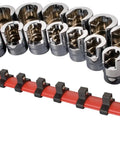 Three Eighth Inch Drive Weatherhead Socket Master Set 13 Piece SAE Sockets For Weatherhead Fittings And 90 Degree Elbows Pro Grade Handy