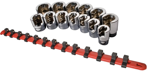 Three Eighth Inch Drive Weatherhead Socket Master Set 13 Piece SAE Sockets For Weatherhead Fittings And 90 Degree Elbows Pro Grade Handy