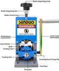 Portable Manual Wire Stripper Machine With Hand Crank Adjustable 0.06 To 1.57 Inch Cable Stripper For Drill Durable Aluminum Construction
