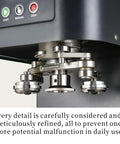 Close-up of the mechanism of the Heavy Duty Commercial Electric Can Sealer For 5.5 Inch Aluminum And Plastic Beverage Cups.