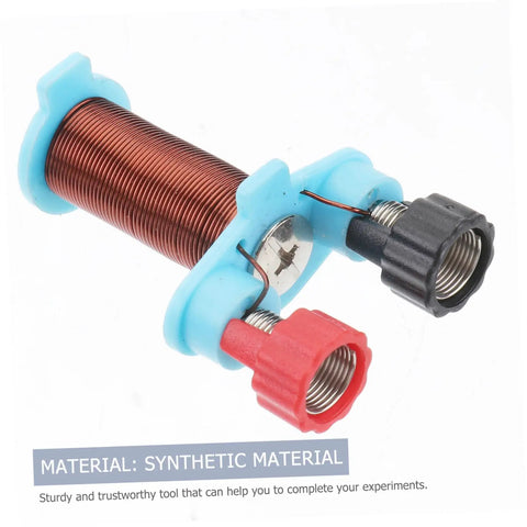 Two Sets Hands On Electromagnet Experiment Kit With Battery Holder And Wires For Physics Education Home School Science Labs Learning Tool Great For Classroom Projects And Science Enthusiasts showcasing electromagnet coil with connectors.