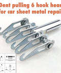 800VA Stud Welder And Dent Puller Kit With Slide Hammer for auto body repair showing 6 hook head for sheet metal
