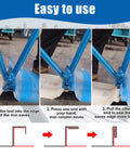 Pro Grade Standing Seam Roof Hand Seamer 475 in use bending sheet metal with ergonomic handles, step-by-step demonstration