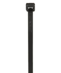 Heavy Duty Nylon 6.6 Cable Tie 8 Inch UV Resistant Weatherproof Intermediate Grade 1000 Pack Black One Piece Design