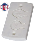White Two Button Cover Plate For Garage Door Wall Station And Remote Opener Fits Classic Drive Quantum And Prodrive Openers